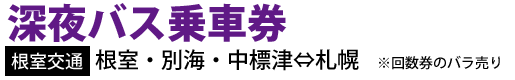 深夜バス乗車券