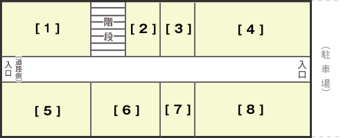 ピアビル1階 テナント図