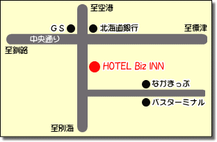 HOTEL Biz INN　マップ